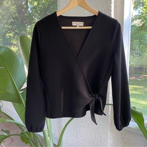 Texture & Thread Madewell Tie Wrap Top